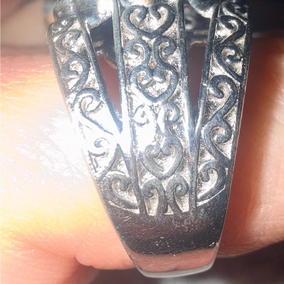 Turquoise “sleeping beauty” and 925 Silver large Floral Ring 9 - Picture 7 of 14